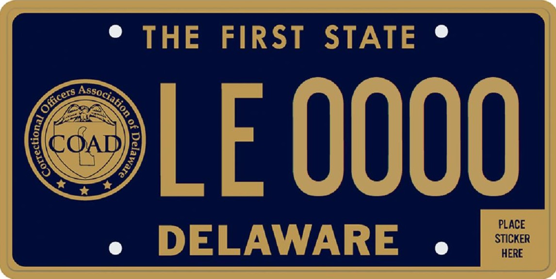 Correctional Officers Association of Delaware tag
