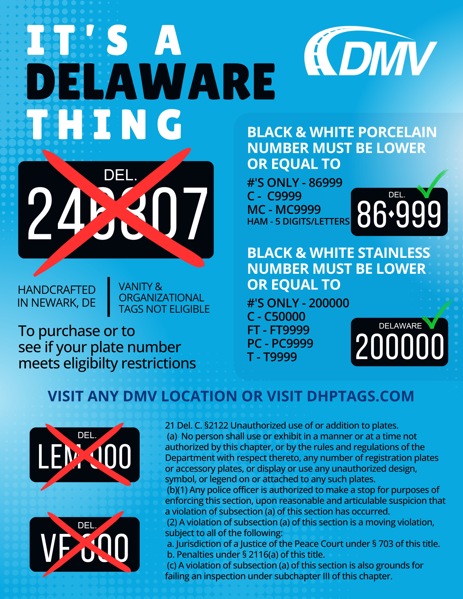 examples of fake B&W tags